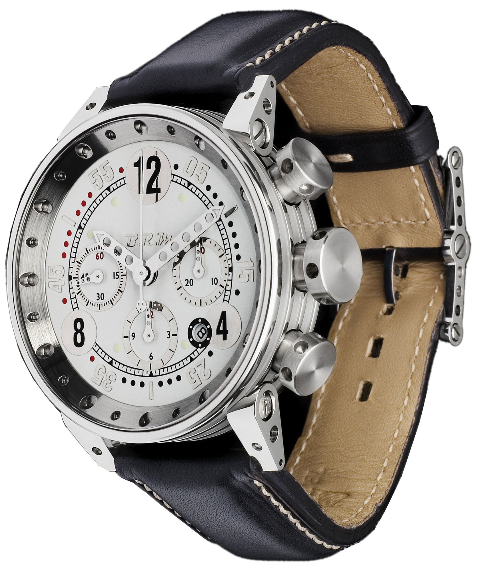 B.R.M. Watches V12-44 GTB Silver Hands Watch V12-44-GT-BOU-AN Image 1