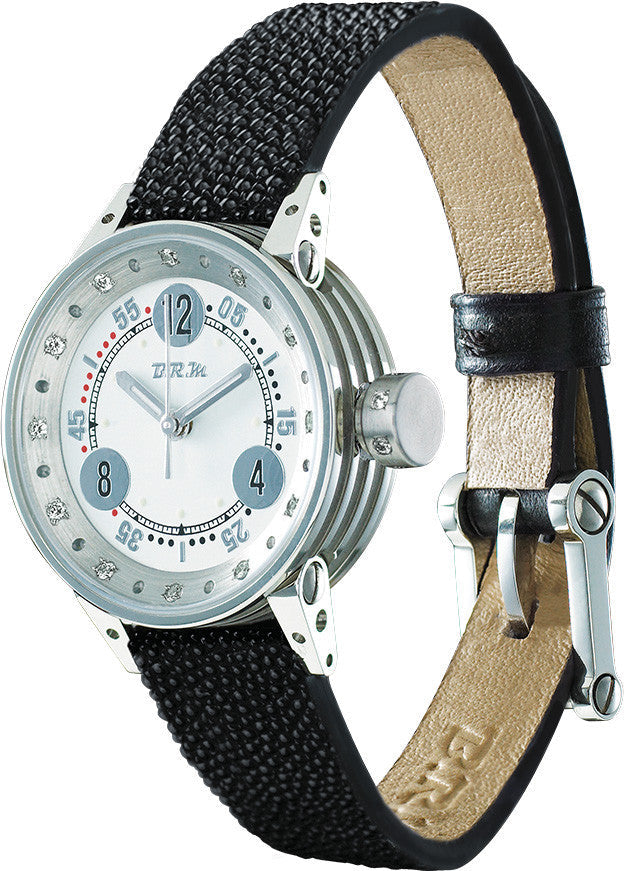 B.R.M. Watches V5-25-GTB-BB Grey Hands Diamond Case Watch V5-25-GTB-BB Image 1