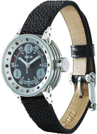 B.R.M. Watches V5-25-GTN-BN Grey Hands Black Diamonds Watch V5-25-GTN-BN Image 1