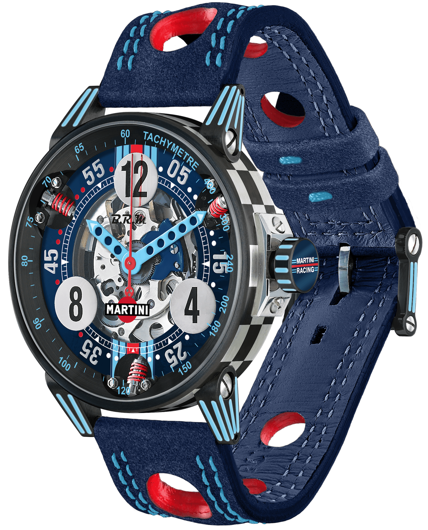B.R.M. Watches V6-44 Martini Racing Skeleton Limited Edition Watch V6-44-SA-SQ-DAM-MR02 Image 1
