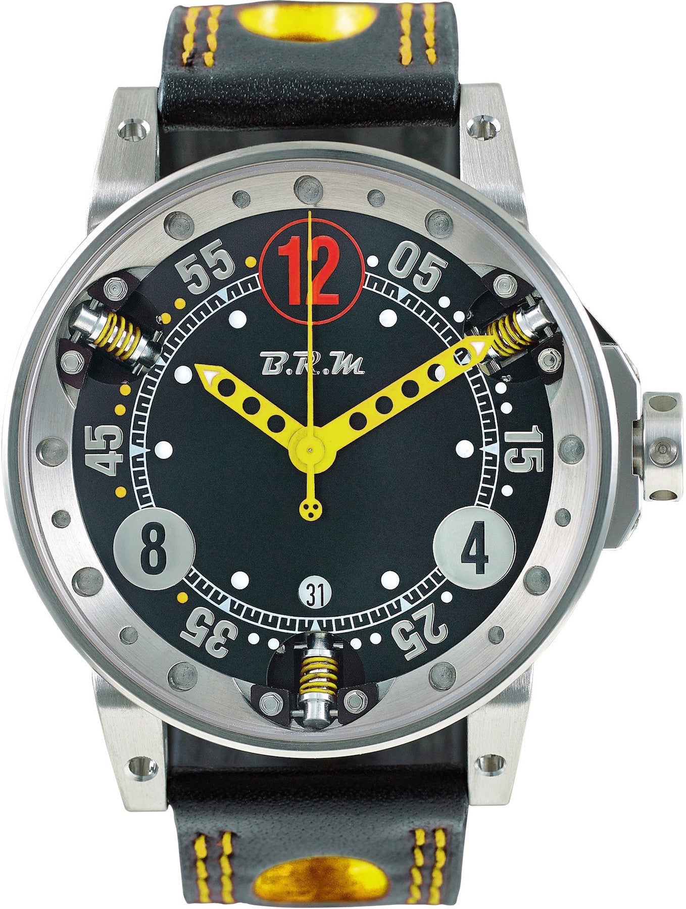 B.R.M. Watches V6-44-SA-AJ Yellow Hands Watch V6-44-SA-AJ Image 1