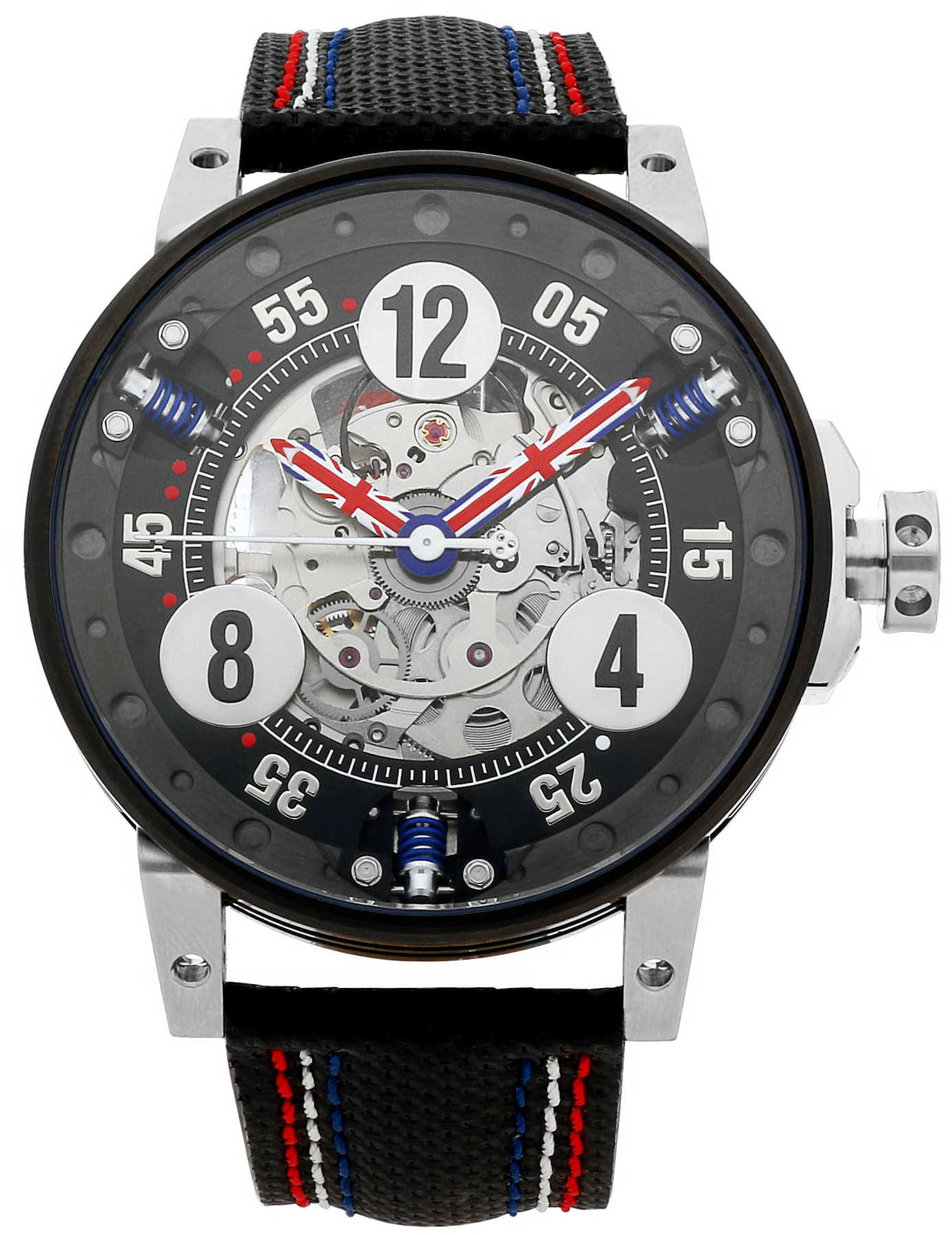 B.R.M. Watches V6-44 Skeleton UK Flag Limited Edition V6-44-SA-SQ SKELETON LIMITED EDITION Image 2