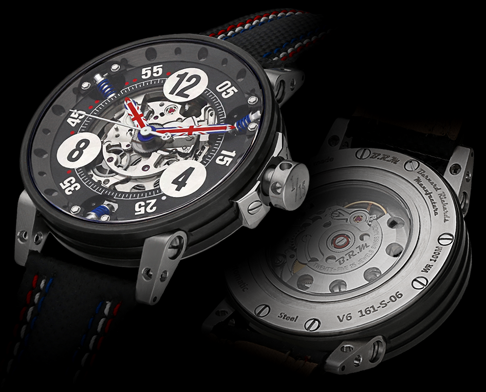 B.R.M. Watches V6-44 Skeleton UK Flag Limited Edition V6-44-SA-SQ SKELETON LIMITED EDITION Image 3