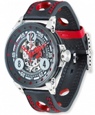 B.R.M. Watches V6-44 Sport Red Hands Watch V6-44-SPORT-AR Image 1