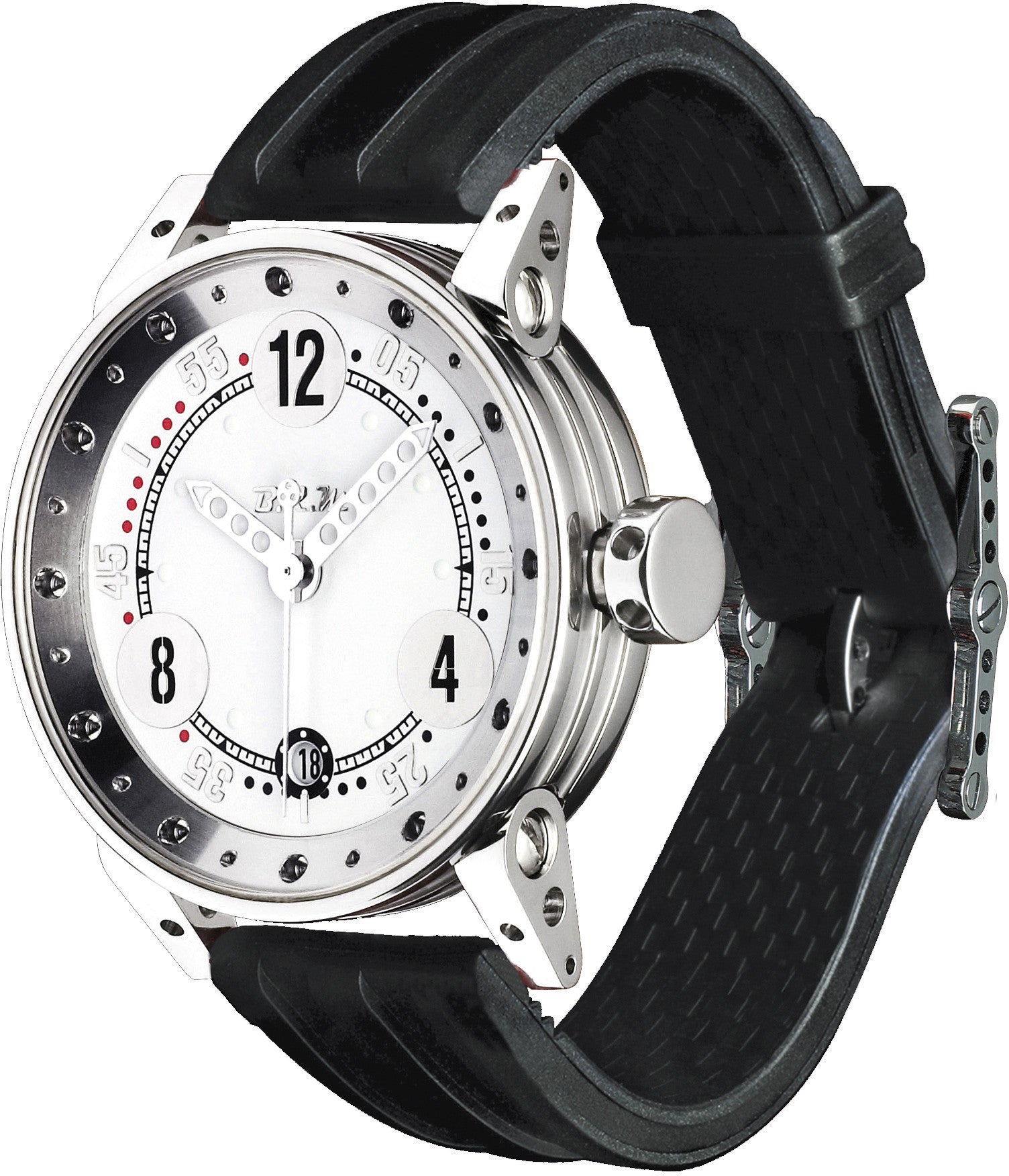 B.R.M. Watches V7-38 Grey Hands Watch V7-38-GTB Image 1