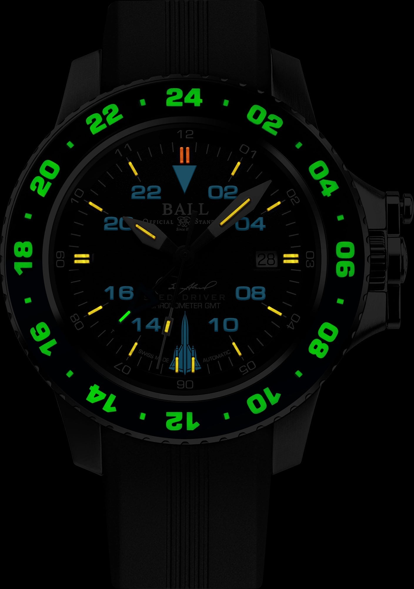 Ball Watch Company Engineer Hydrocarbon AeroGMT Sled Driver Limited Edition Watch DG2018C-P17C-BK Image 3
