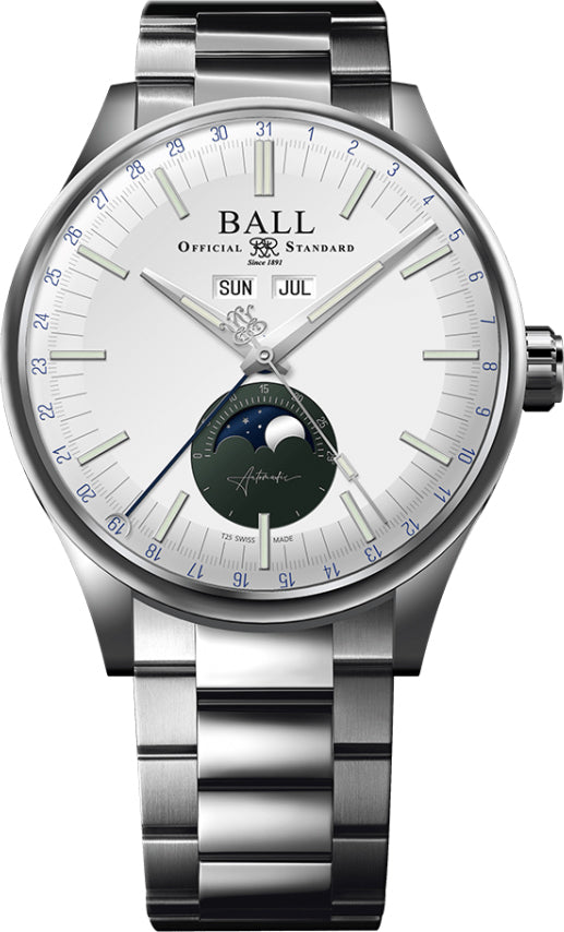 Ball Watch Company Engineer II Moon Calendar Limited Edition Watch NM3016C-S1J-WHGR Image 1