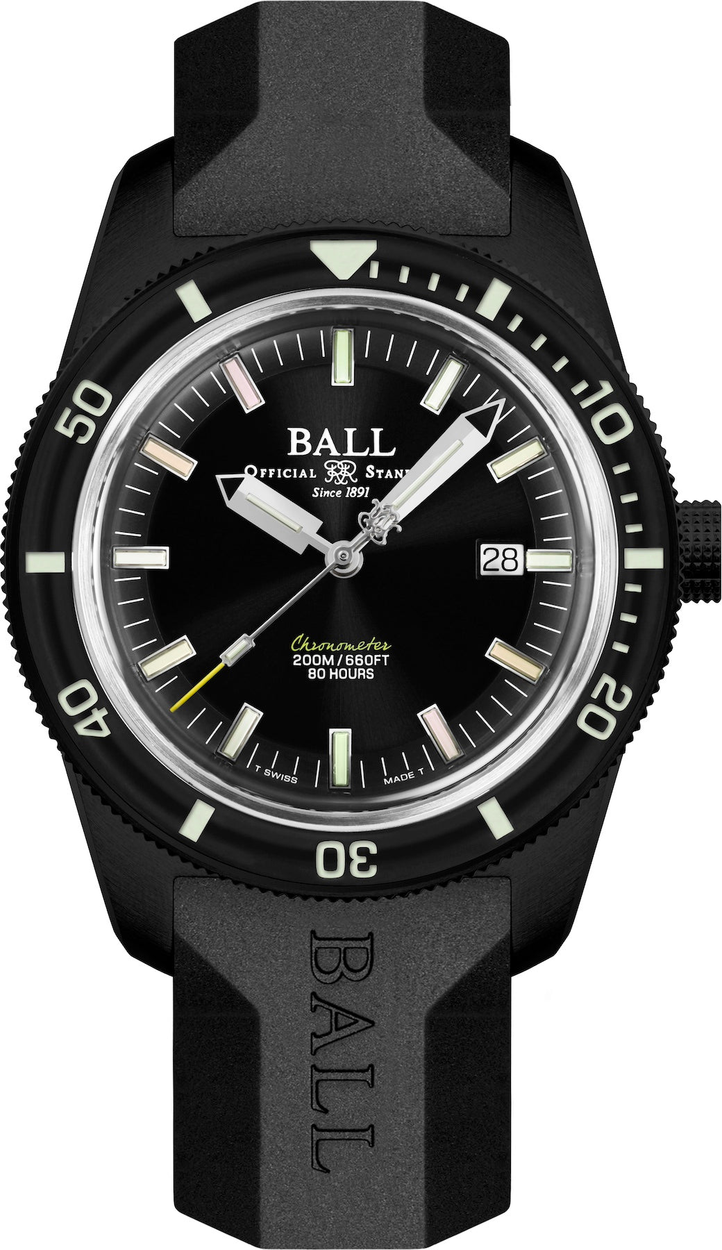 Ball Watch Company Engineer II Skindiver Heritage Manufacture Chronometer Limited Edition Watch DD3208B-P2C-BKR Image 1