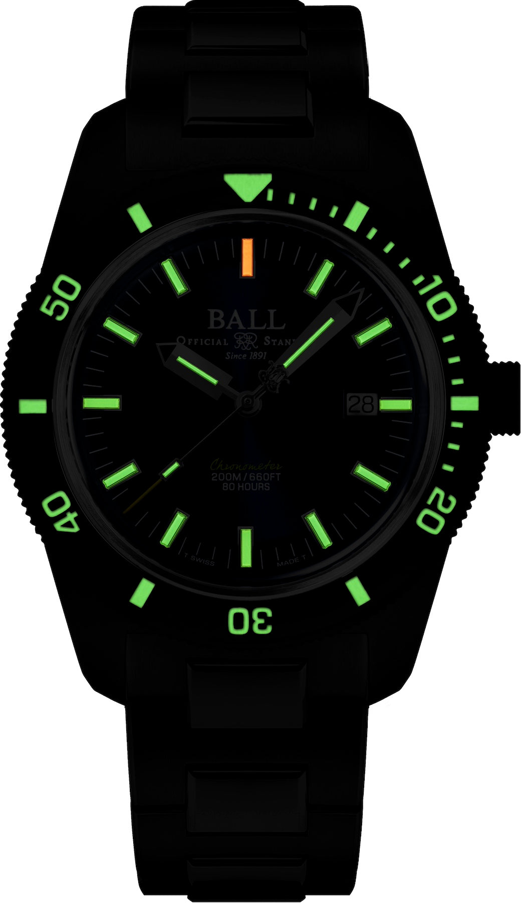 Ball Watch Company Engineer II Skindiver Heritage Manufacture Chronometer Limited Edition Watch DD3208B-S2C-BE Image 2