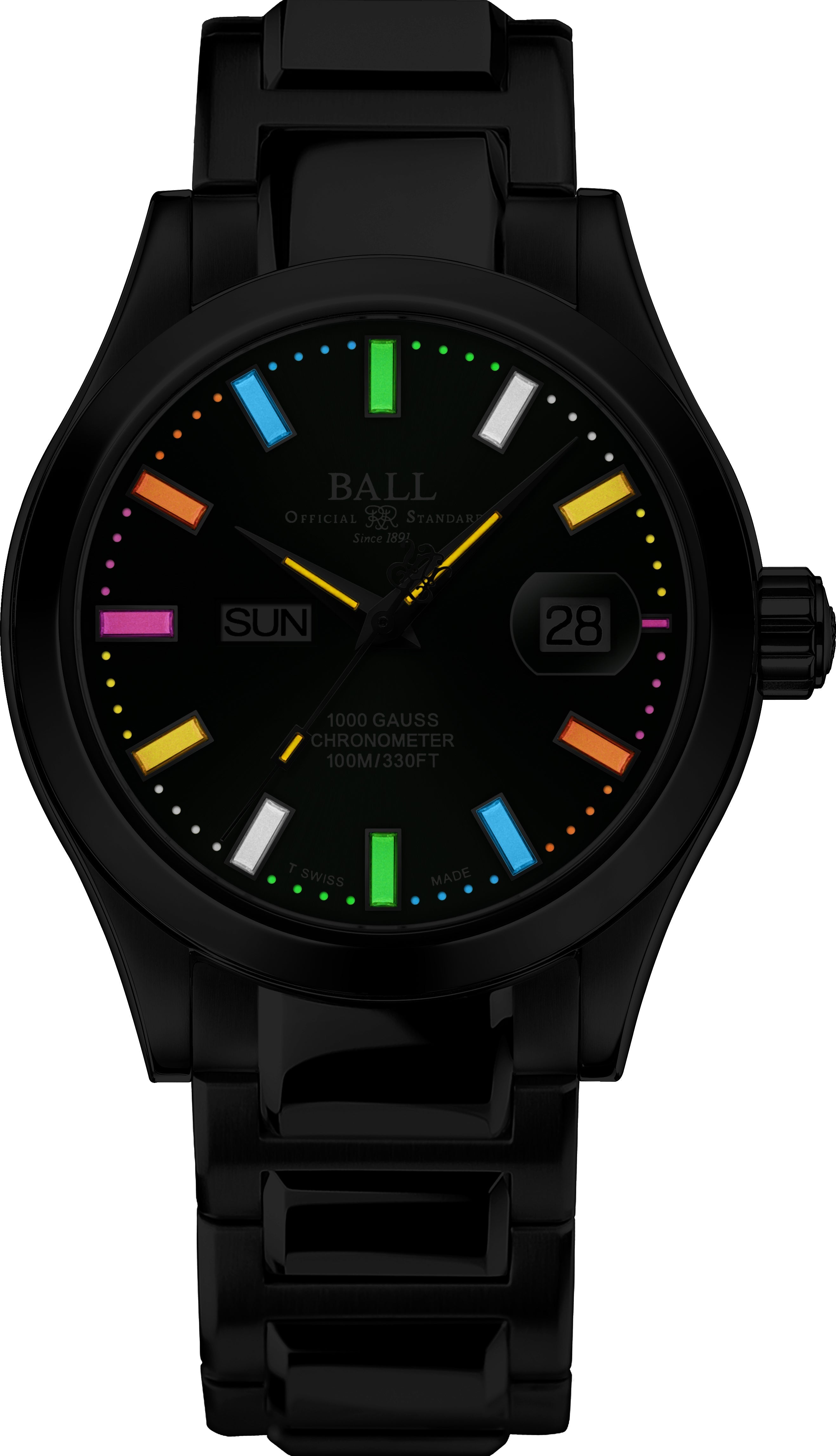 Ball Watch Company Engineer III Marvelight Chronometer Day Date Watch NM9036C-S1C-GRR Image 2