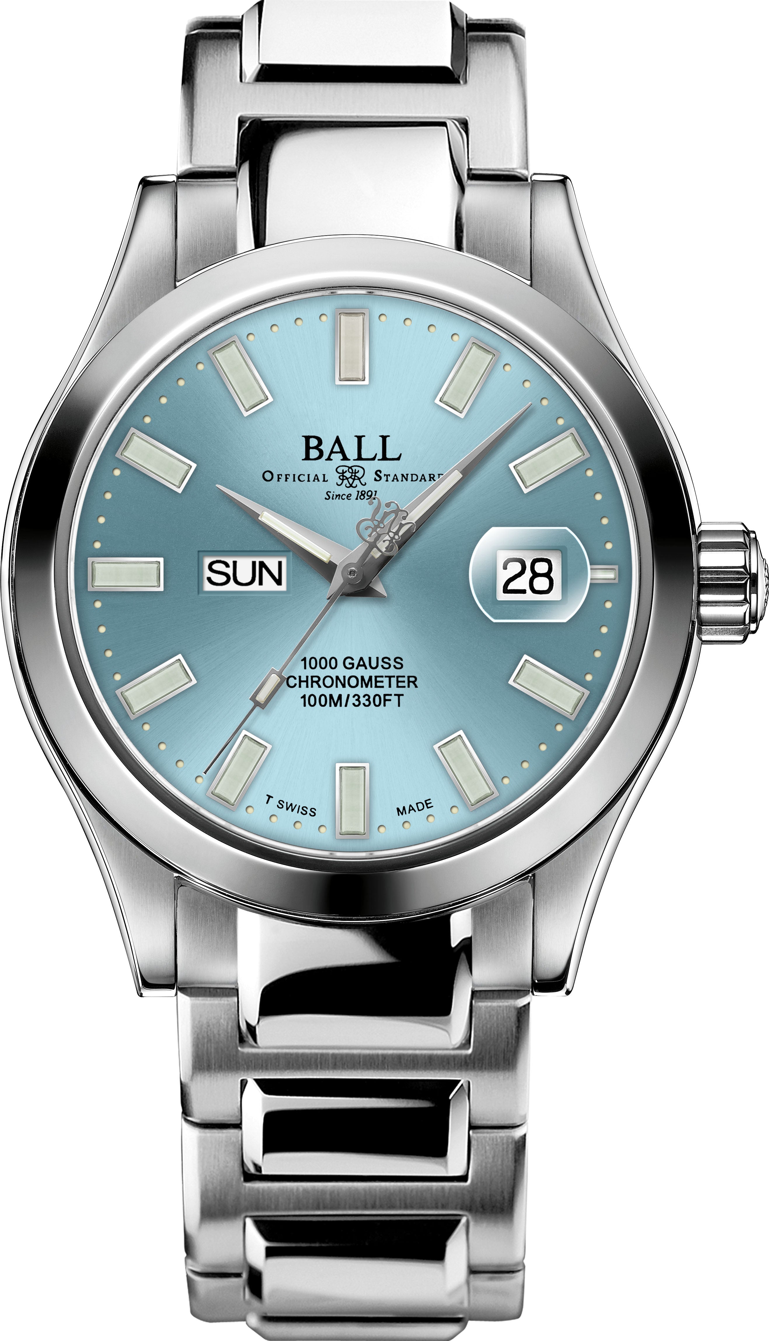 Ball Watch Company Engineer III Marvelight Chronometer Day Date Watch NM9036C-S1C-IBE Image 1