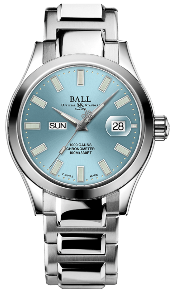 Ball Watch Company Engineer III Marvelight Chronometer Day Date Watch NM9036C-S1C-IBER Image 1