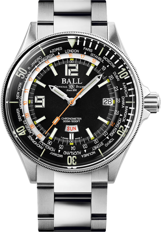 Ball Watch Company Engineer Master II Diver Worldtime Limited Edition Watch DG2232A-SC-BK Image 1