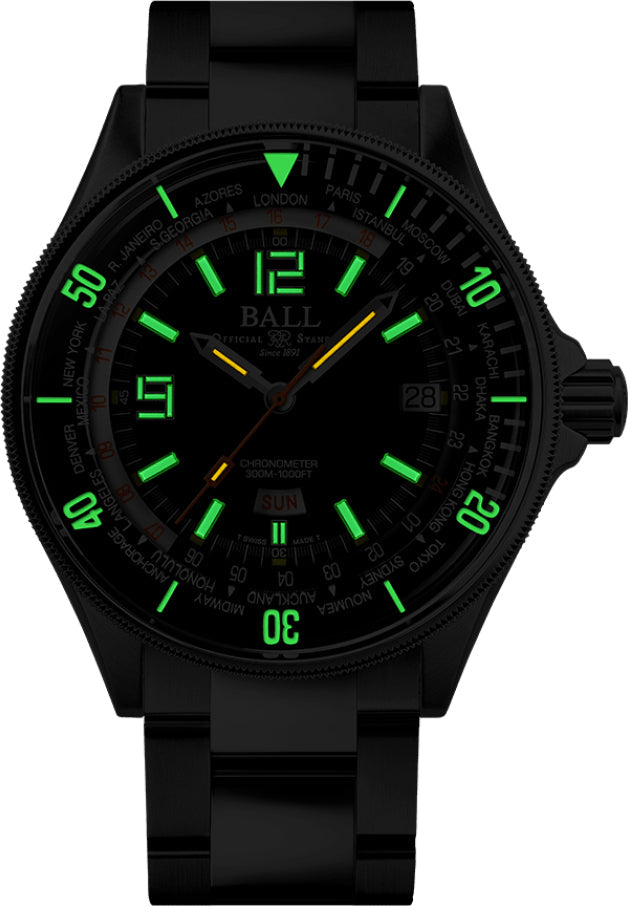 Ball Watch Company Engineer Master II Diver Worldtime Limited Edition Watch DG2232A-SC-BK Image 2