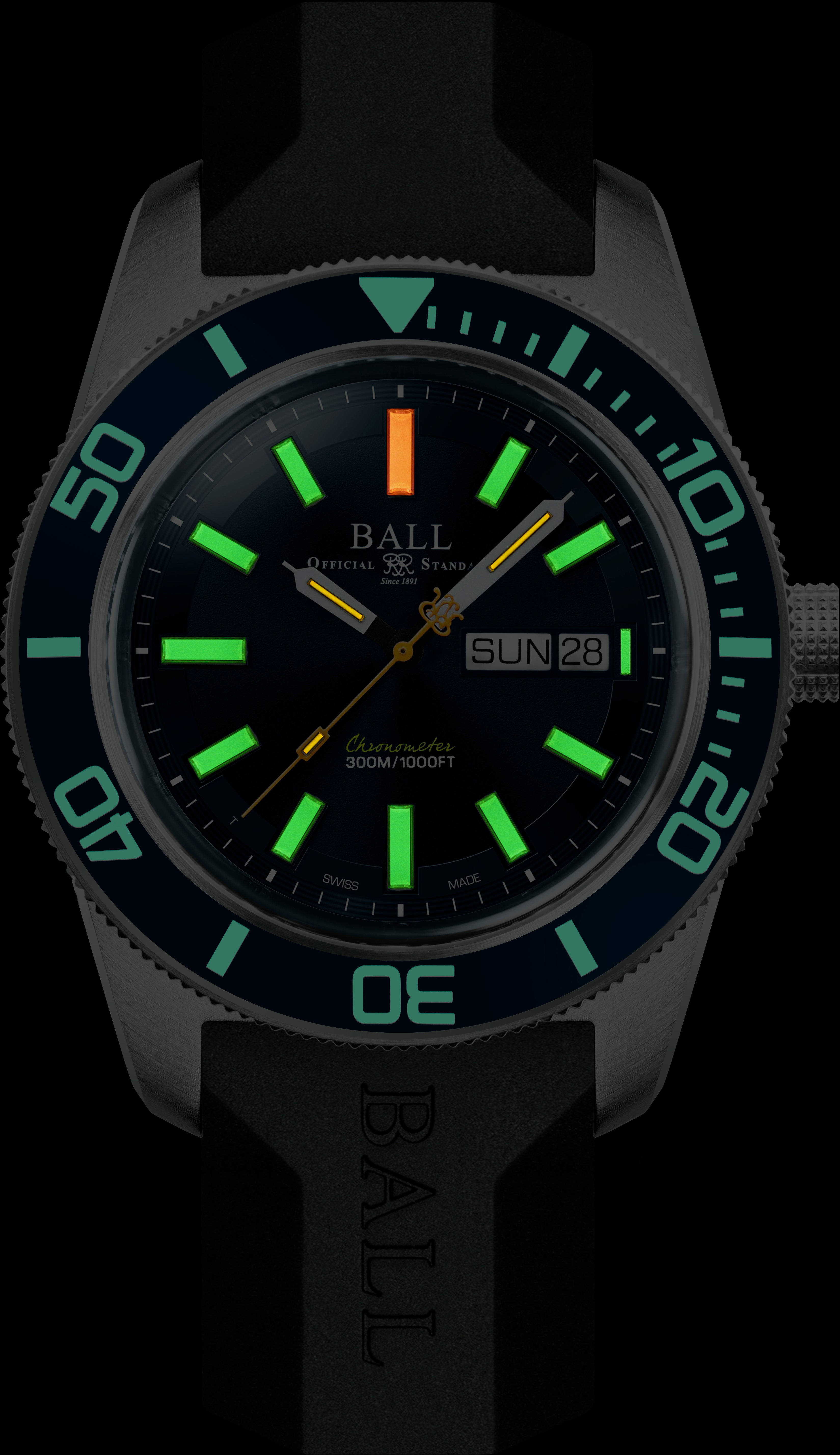 Ball Watch Company Engineer Master II Skindiver Heritage Watch DM3308A-P1C-BE Image 2