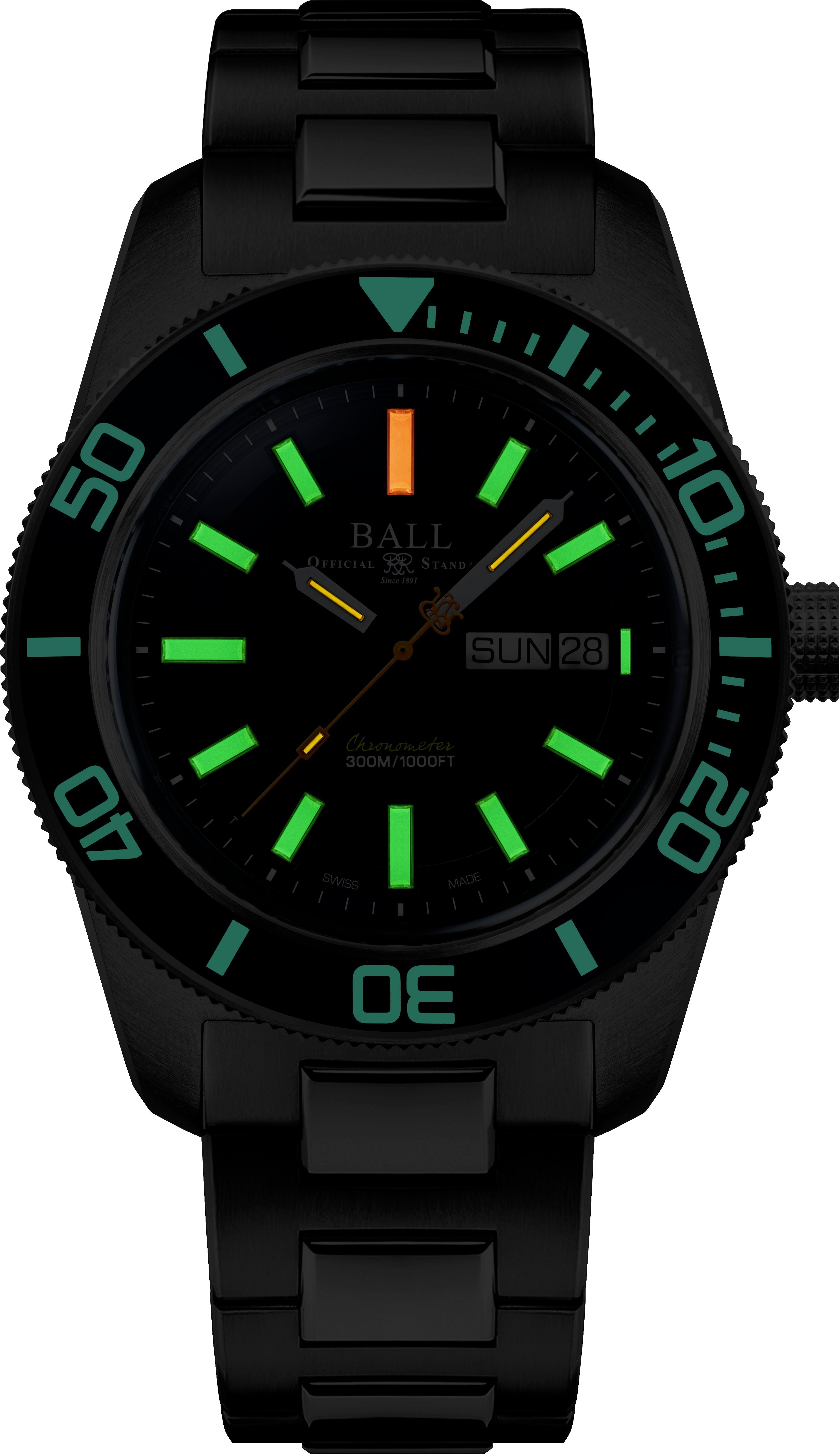 Ball Watch Company Engineer Master II Skindiver Heritage Watch DM3308A-S1C-BE Image 2