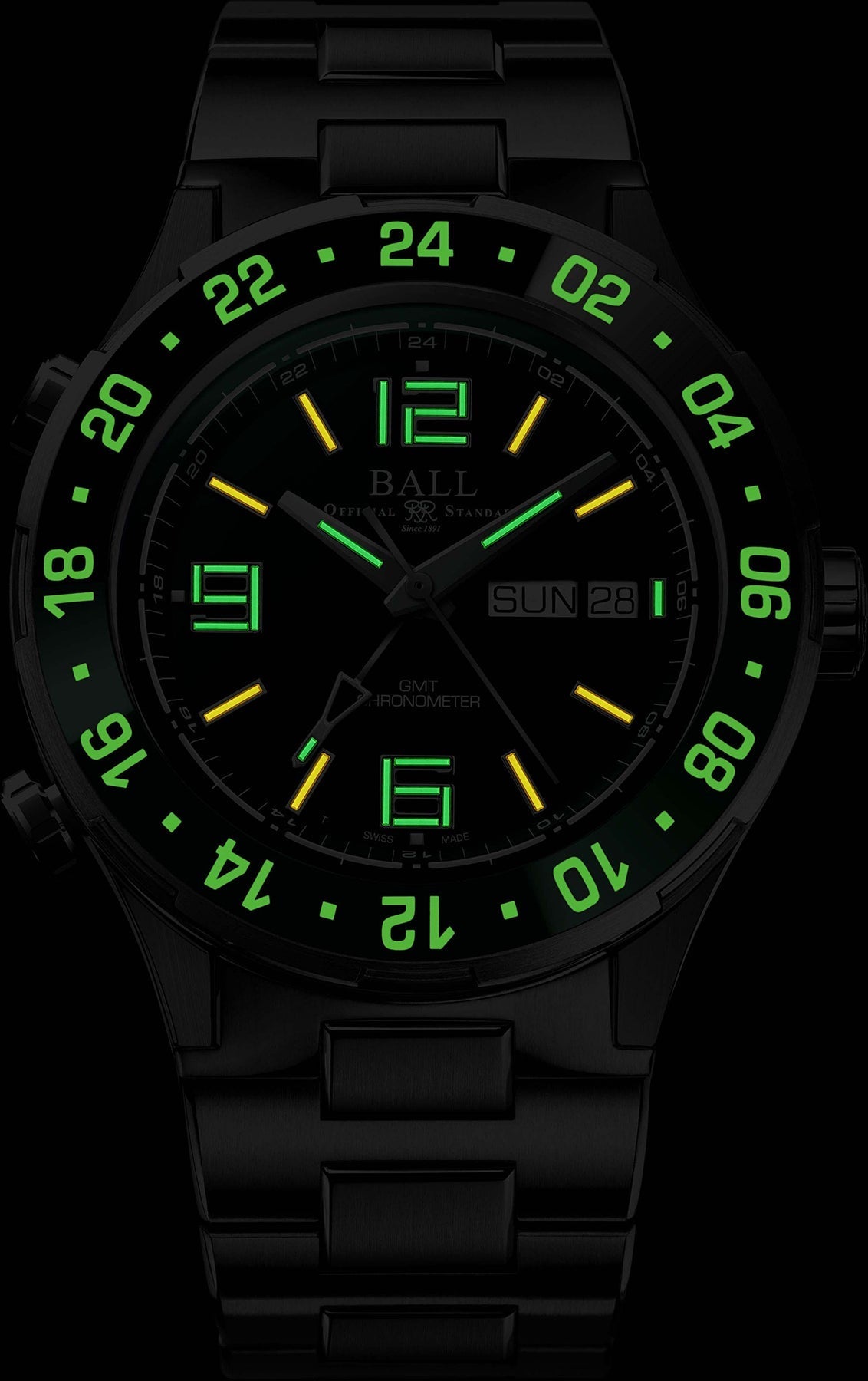 Ball Watch Company Roadmaster Marine GMT Limited Edition Watch DG3000A-S2C-GR Image 2