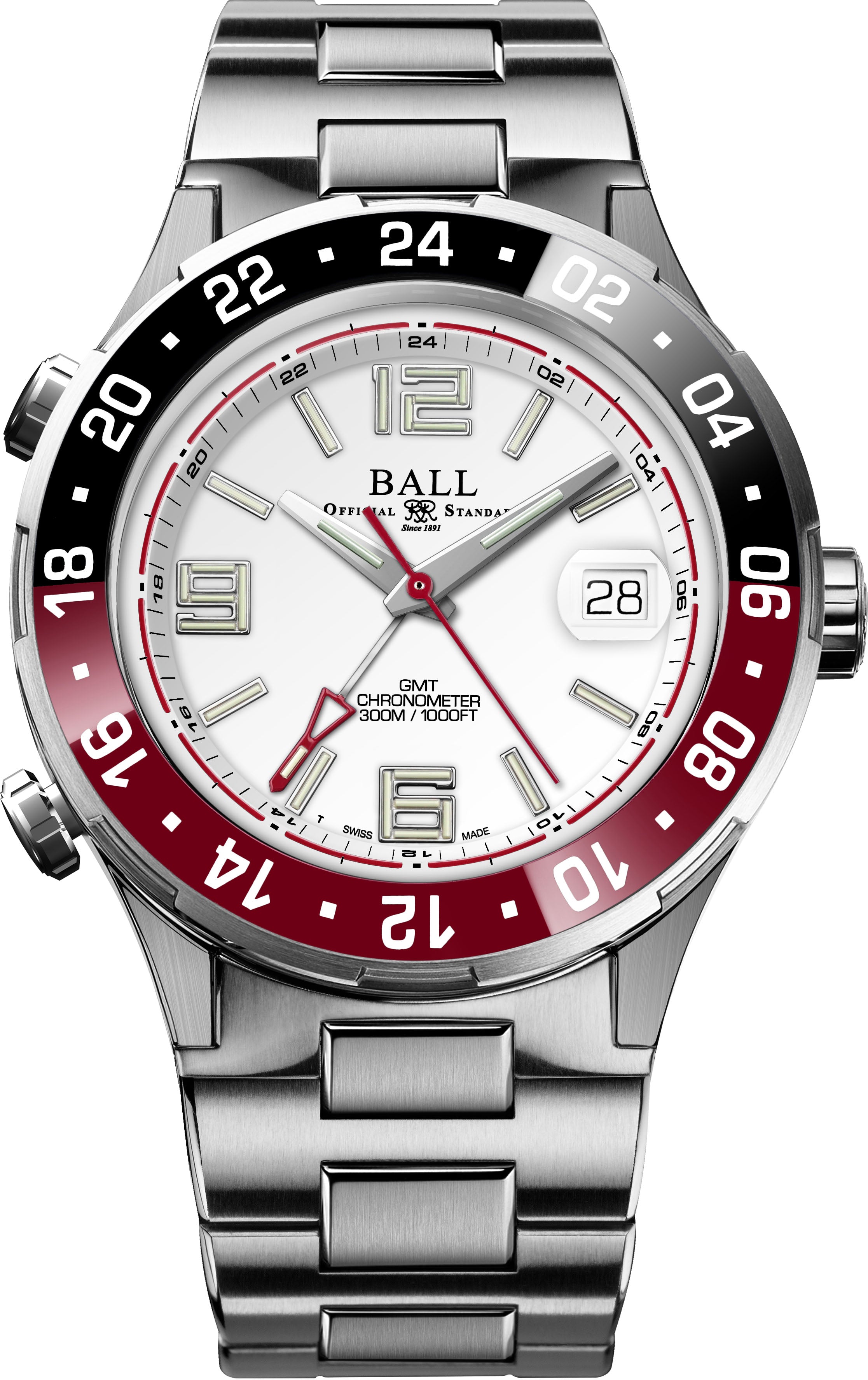 Ball Watch Company Roadmaster Pilot GMT Limited Edition Watch DG3038A-S1C-WH Image 1