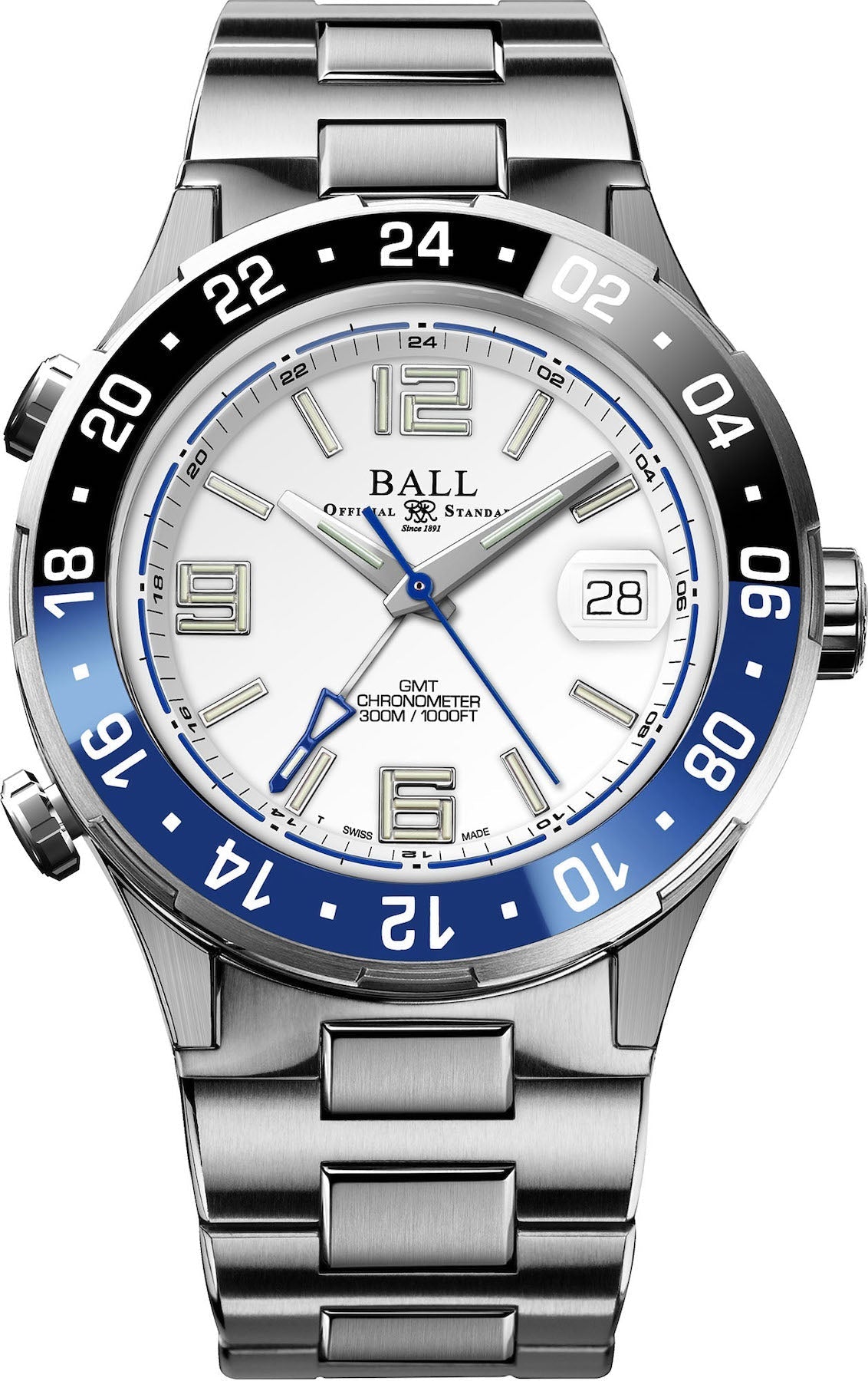 Ball Watch Company Roadmaster Pilot GMT Limited Edition Watch DG3038A-S4C-WH Image 1