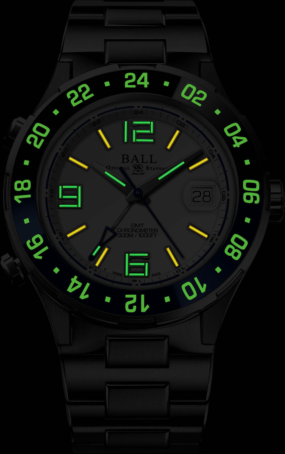 Ball Watch Company Roadmaster Pilot GMT Limited Edition Watch DG3038A-S4C-WH Image 2