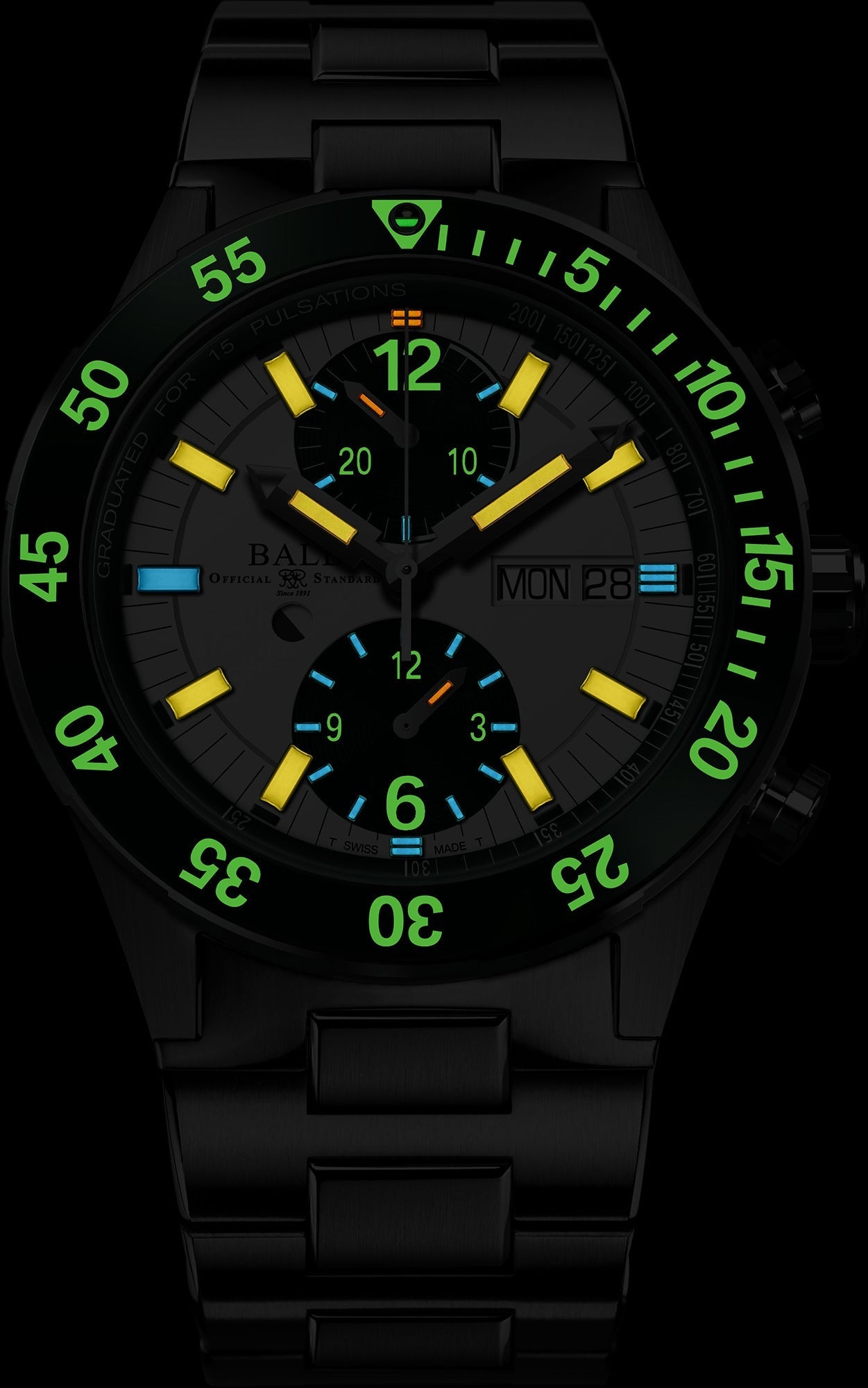 Ball Watch Company Roadmaster Rescue Chronograph Limited Edition Watch DC3030C-S2-WH Image 2