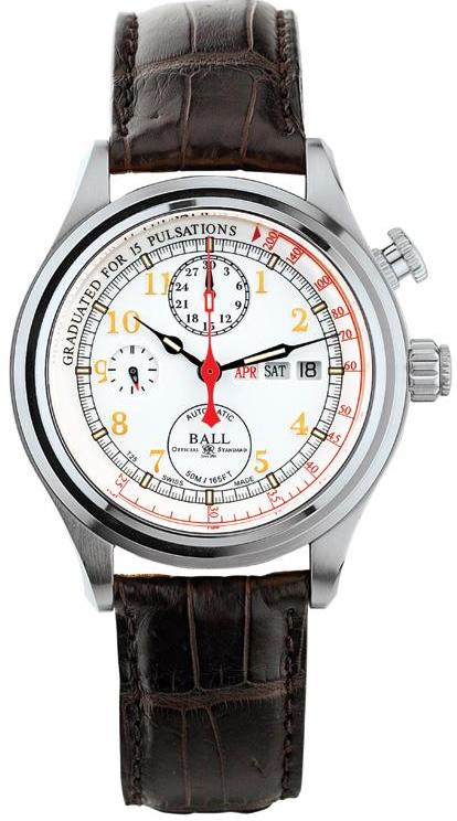 Ball Watch Company Trainmaster Doctors Chronograph Limited Edition Watch CM1032D-PT-L1J-WH Image 1