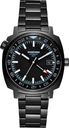 Bamford Watch GMT Automatic GMT-BLK-BLK-AQ