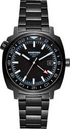 Bamford Watch GMT Automatic GMT-BLK-BLK-AQ