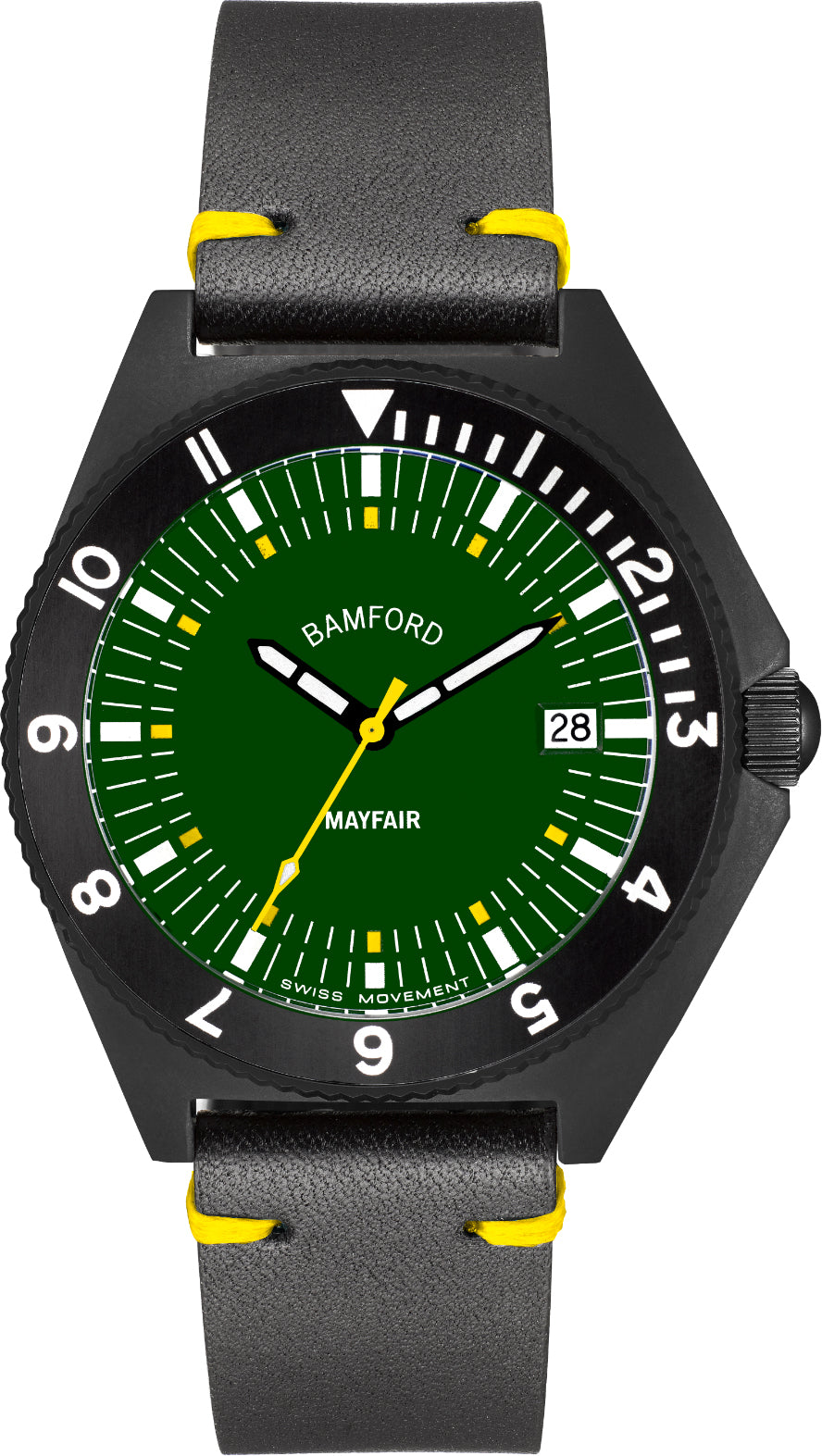 Bamford Watch Mayfair Date MAY-D-BLK-GRN-1