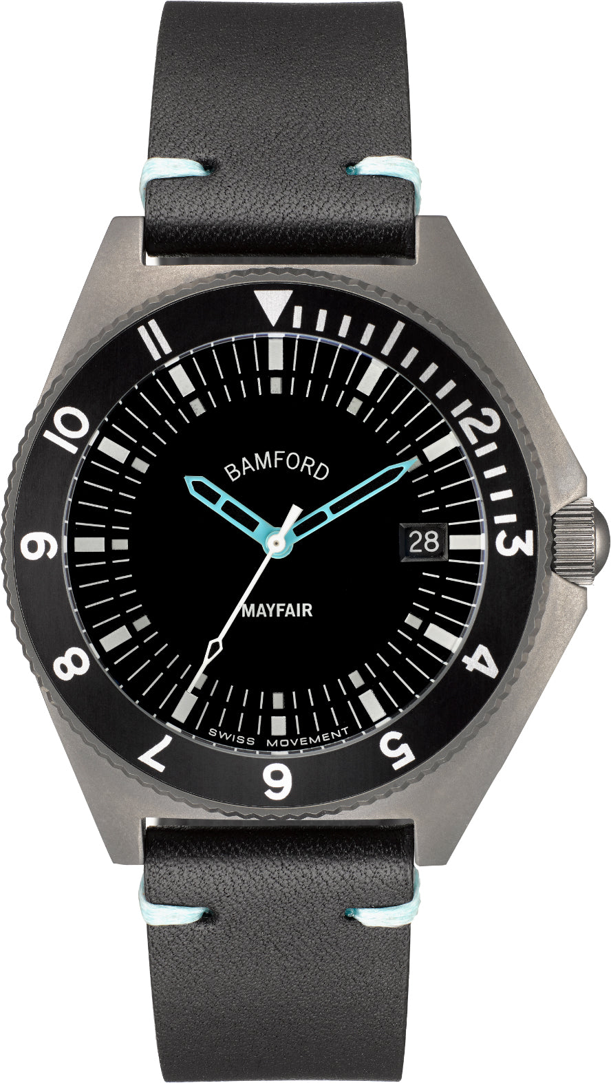 Bamford Watch Mayfair Date MAY-D-GRY-AQ-1S