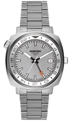 Bamford Watch GMT Steel Mirrage GMT-SS-SIL-MIRAGE