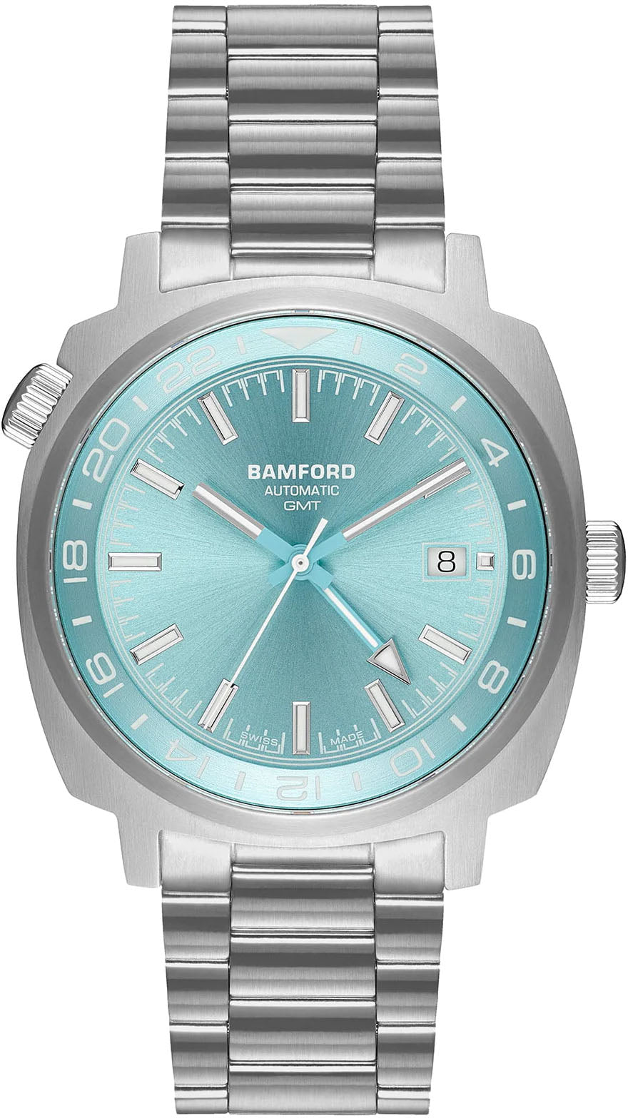 Bamford Watch GMT Steel Glacier GMT-STL-STL-GLC