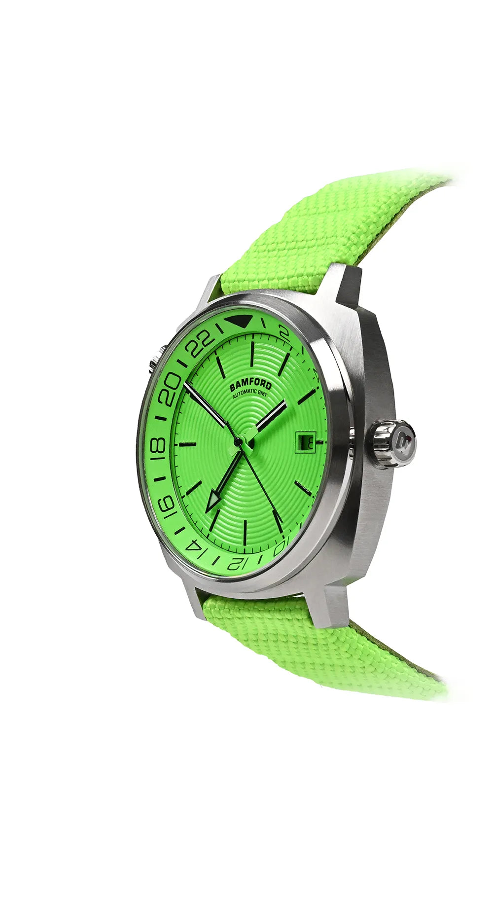 bamford-gmt-electric-green-watch