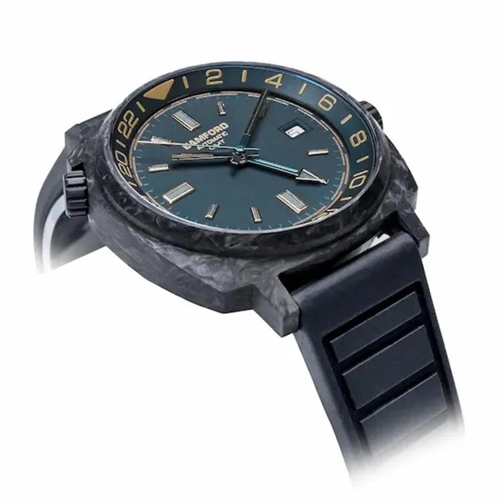 bamford-gmt-forged-carbon-deep-blue-green-gold-accents-watch-image1