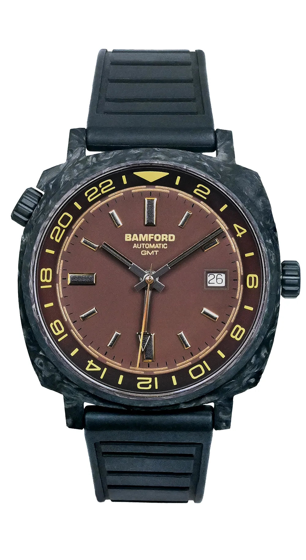 bamford-gmt-forged-carbon-muted-brown-gold-accents-watch