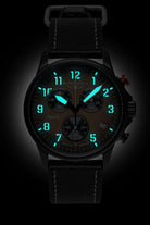 Bauhaus Aviation Blackwing Quartz Flyback Chronograph Watch 28885 Image 2
