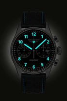 Bauhaus Aviation Flight Control Tornado Quartz Chronnograph Watch 27703 Image 2