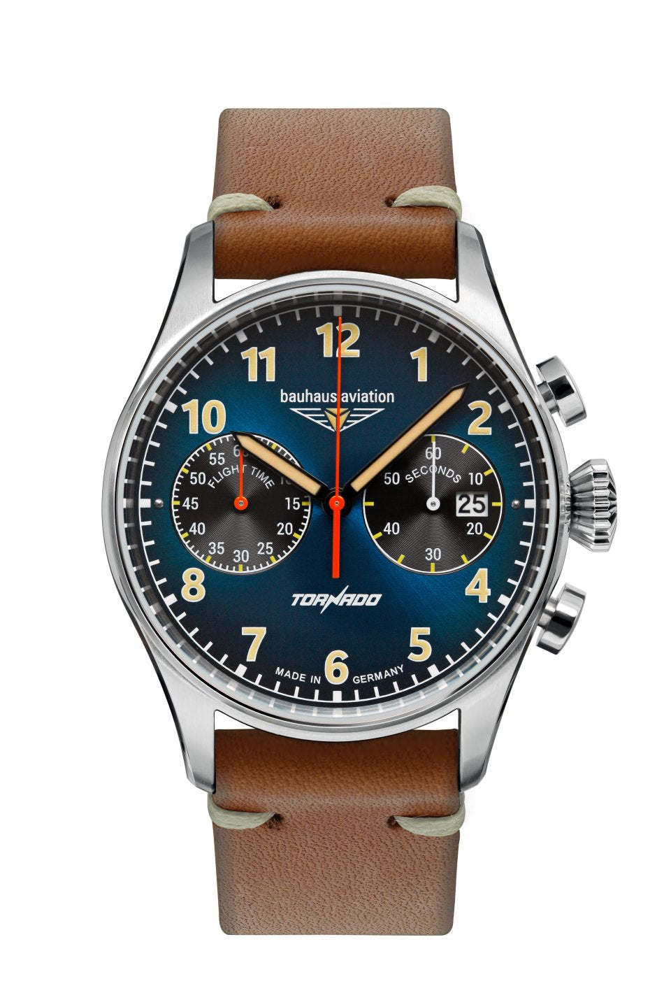 Bauhaus Aviation Flight Control Tornado Quartz Chronnograph Watch 27723 Image 1