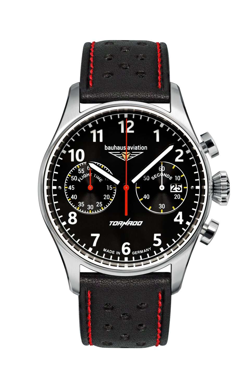 Bauhaus Aviation Flight Control Tornado Quartz Chronograph Watch 27702 Image 1
