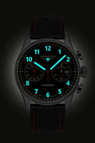 Bauhaus Aviation Flight Control Tornado Quartz Chronograph Watch 27702 Image 2