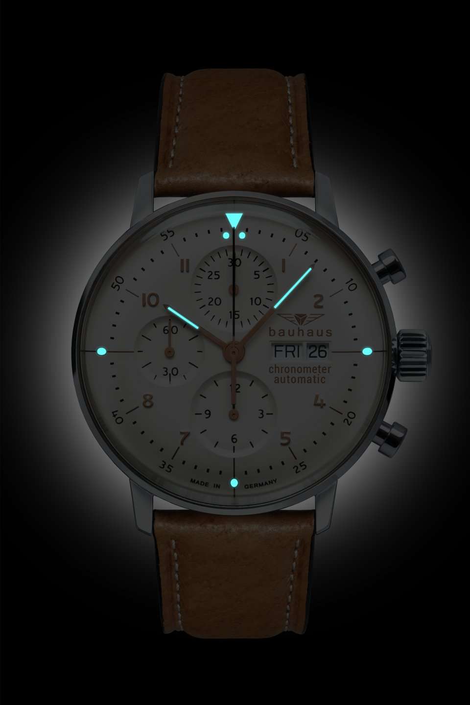 Bauhaus Dessau Automatic Chronograph Watch 20205 Image 2