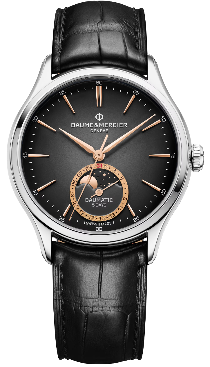 Baume et Mercier Clifton Moon Phase Watch 10758 Image 1