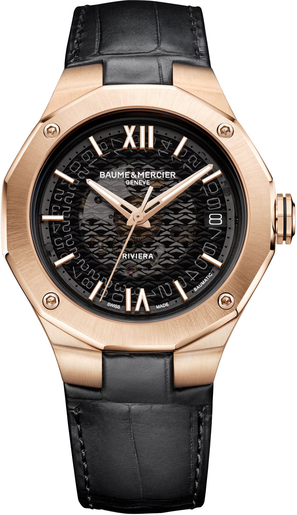 Baume et Mercier Riviera Automatic Rose Gold Watch 10787 Image 1