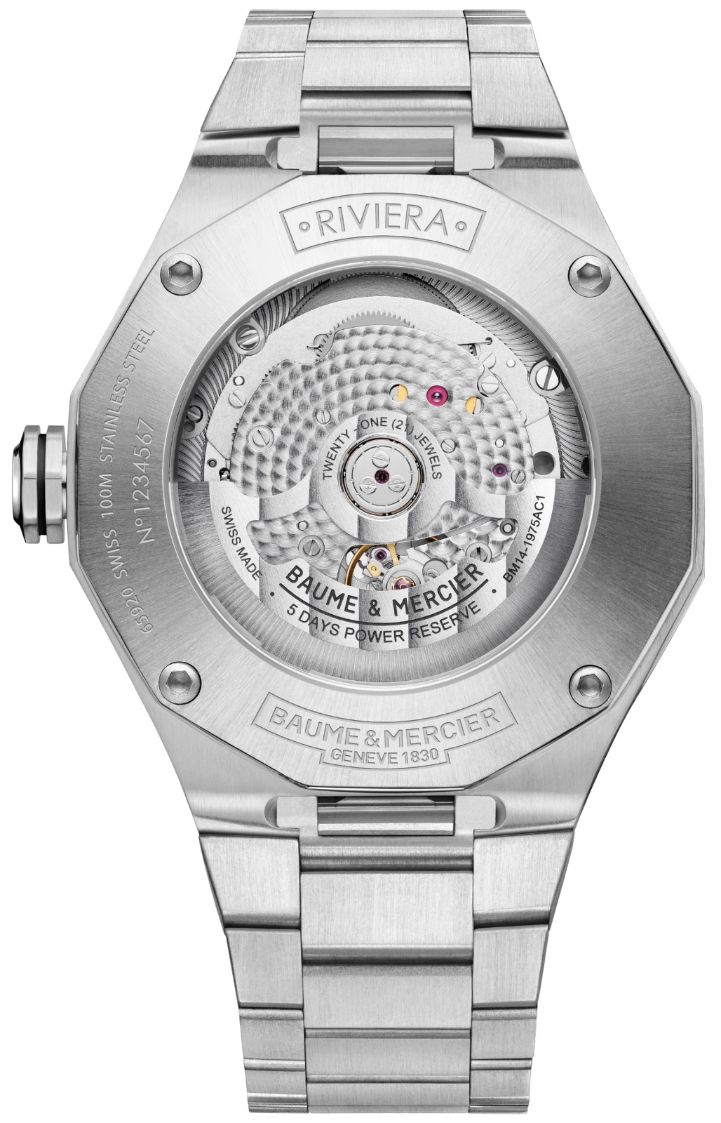 Baume et Mercier Riviera Baumatic Moonphase Mens Watch 10682 Image 2