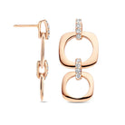 Bigli Elements 18ct Rose and White Gold Diamond Earrings BIG-008 Image 1