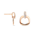 Bigli Elements 18ct Rose and White Gold Diamond Earrings BIG-011 Image 1