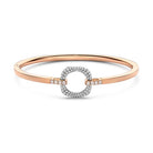 Bigli Elements 18ct Rose Gold and White Gold Diamond Bangle Bracelet BIG-002 Image 1