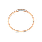 Bigli Elements 18ct Rose Gold and White Gold Diamond Bangle Bracelet BIG-002 Image 3