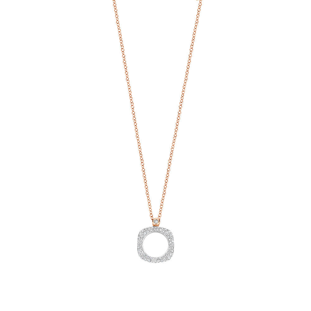 Bigli Elements 18ct Rose Gold and White Gold Diamond Pendant BIG-007 Image 1