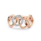 Bigli Elements 18ct Rose Gold and White Gold Diamond Ring BIG-012 Image 1